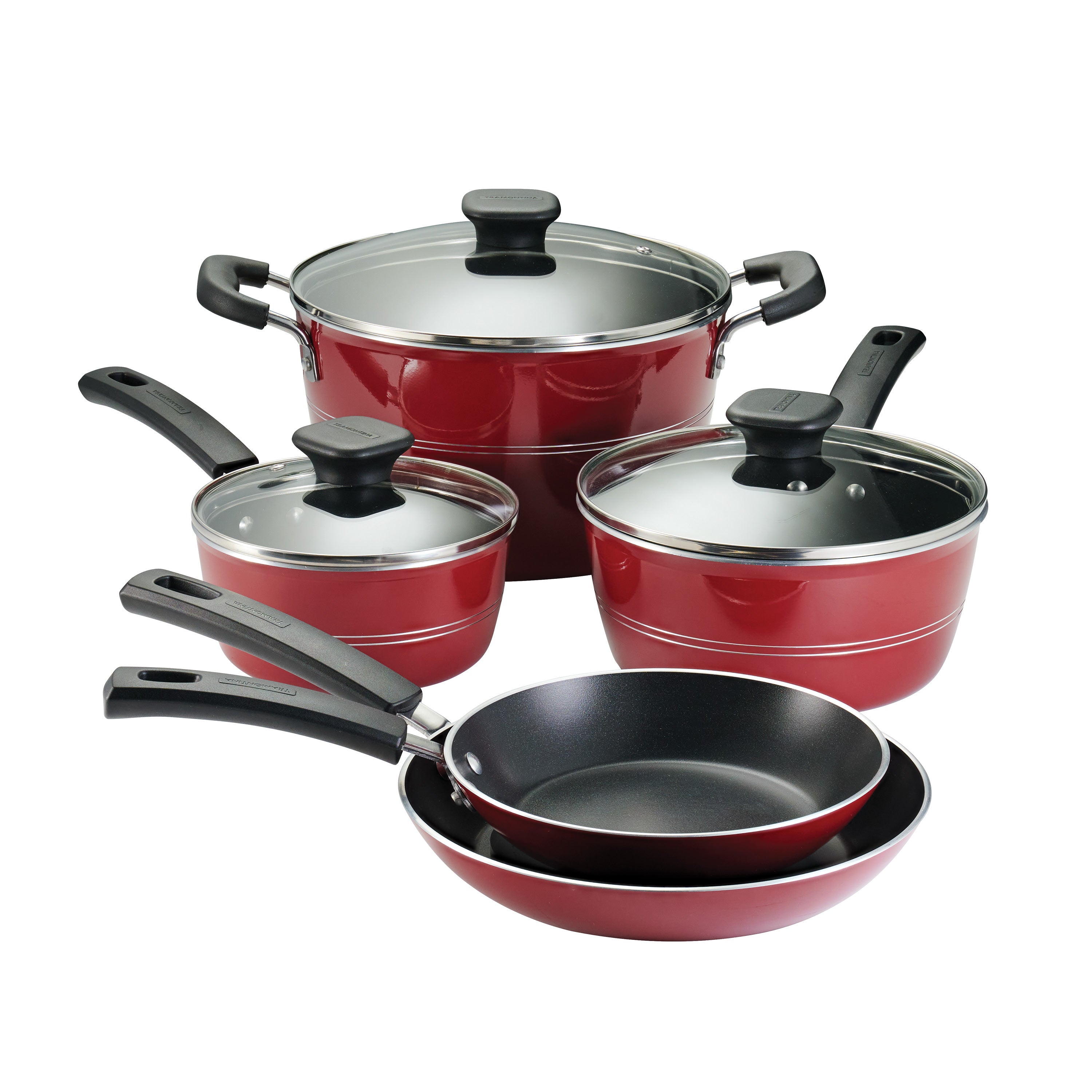 tramontina-sicilia-aluminum-nonstick-cookware-set-with-starflon-nonstick-interio image 2