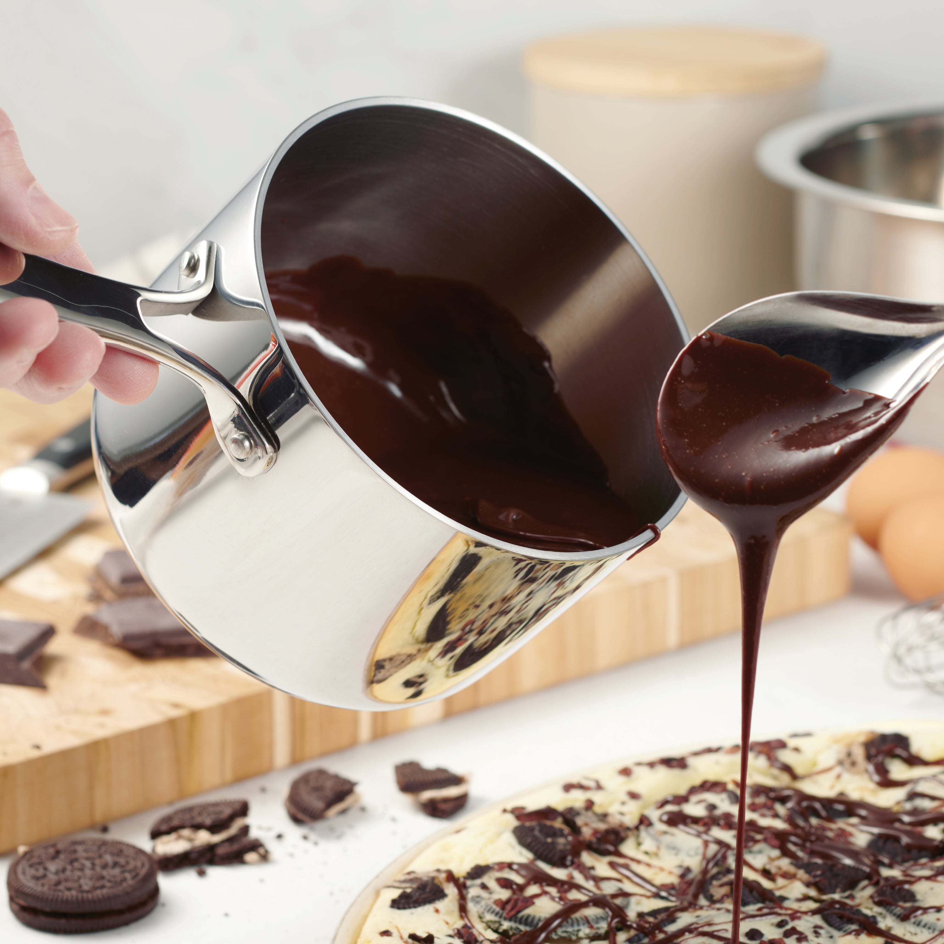 tramontina-tri-ply-clad-stainless-steel-covered-sauce-pan image 2