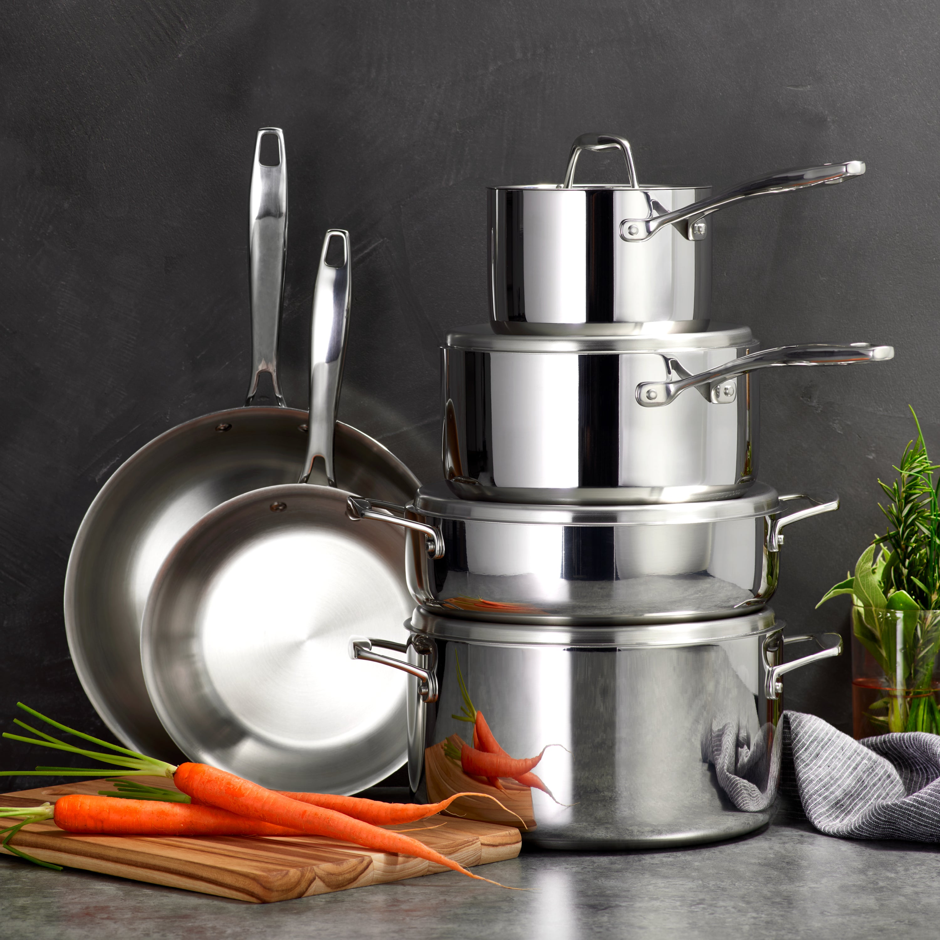 tramontina-signature-tri-ply-clad-stainless-steel-cookware-set-full-essentials-s image 2