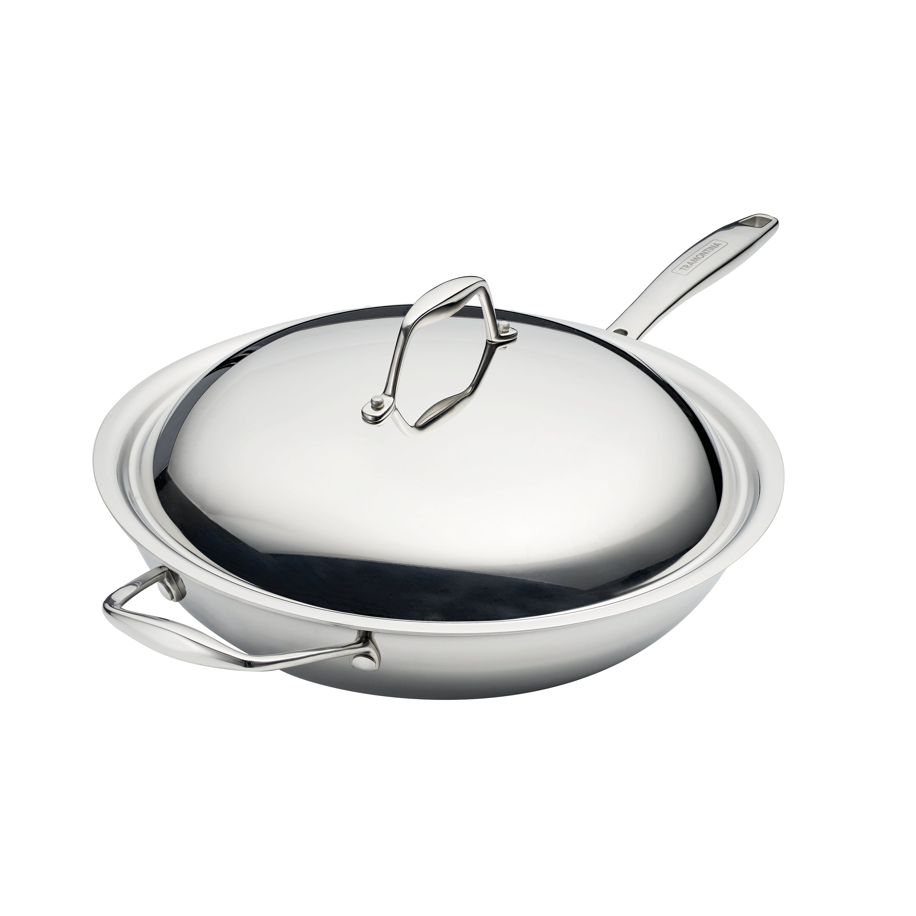 tramontina-signature-12-5-inch-tri-ply-clad-stainless-steel-wok image 1
