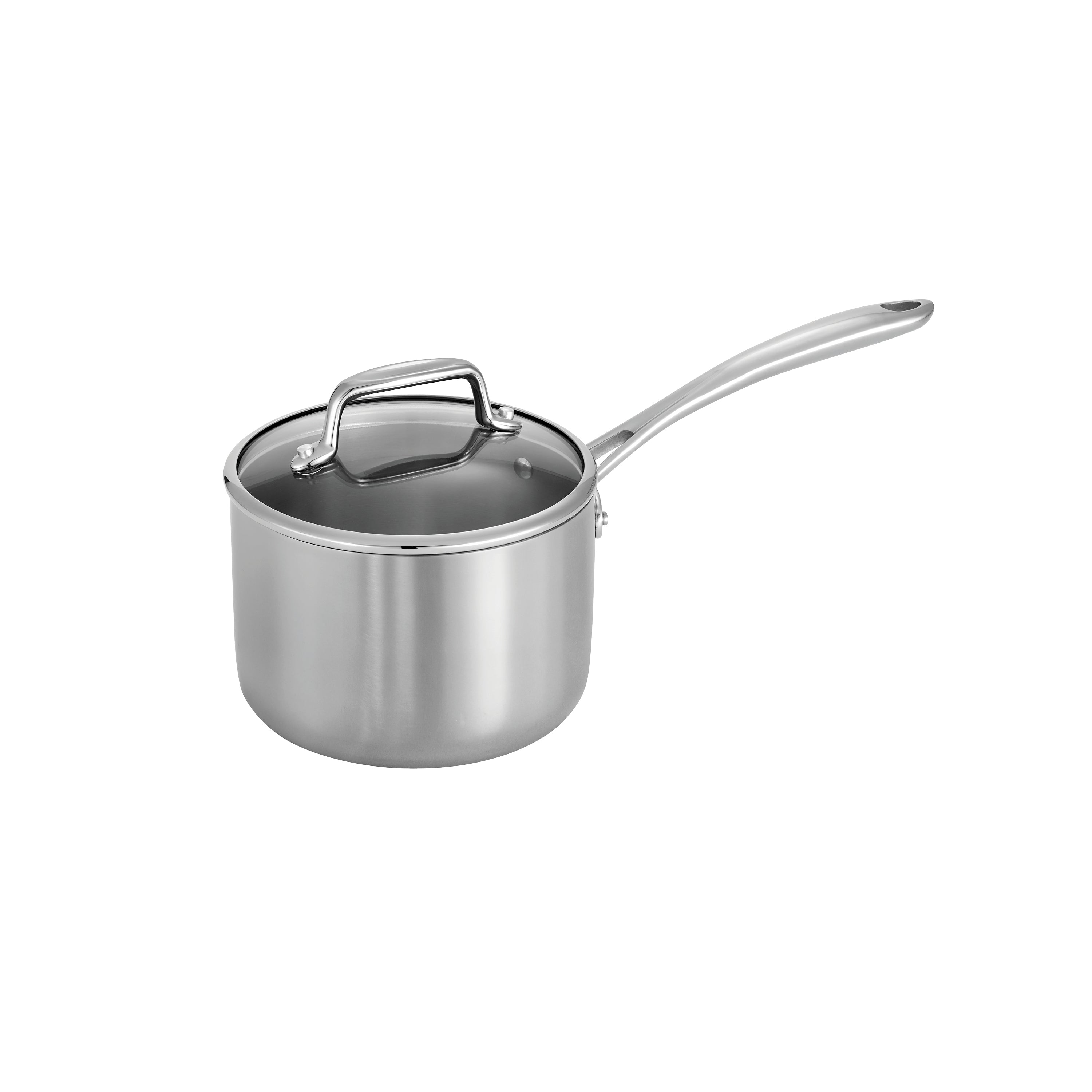tramontina-tri-ply-clad-stainless-steel-covered-sauce-pan-with-glass-lid image 1