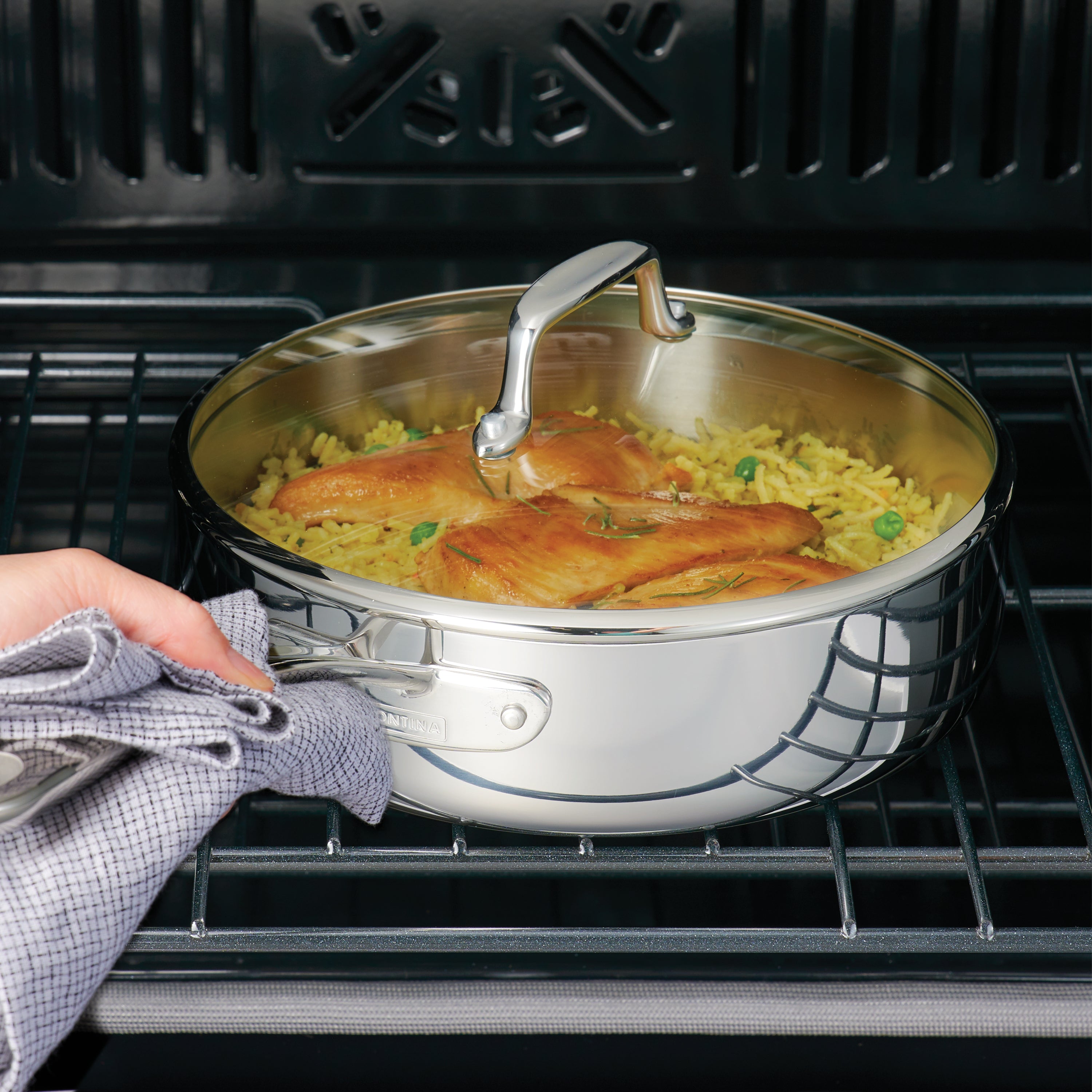 tramontina-3-quart-tri-ply-clad-stainless-steel-covered-deep-saute-pan-with-glas image 3