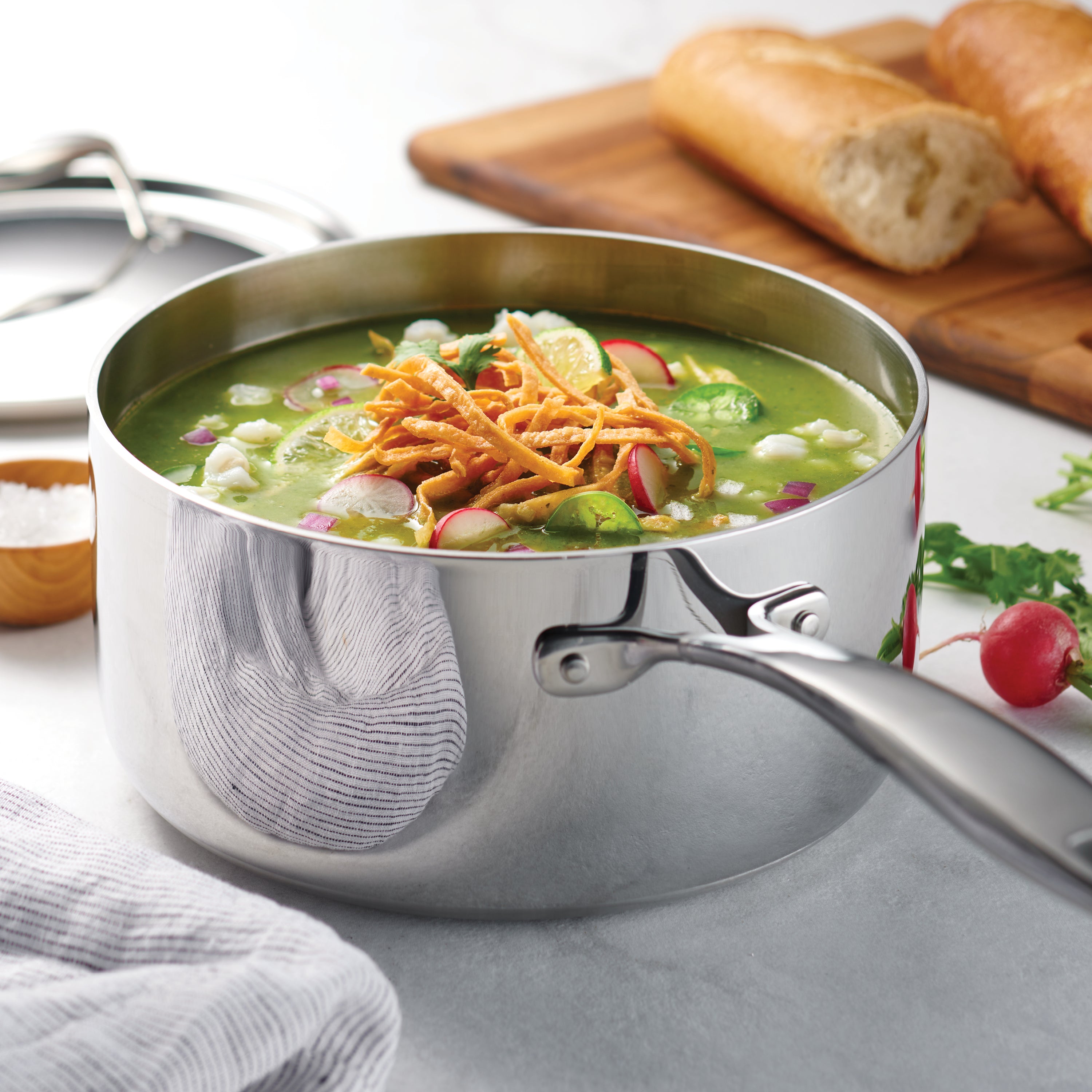 tramontina-signature-tri-ply-clad-stainless-steel-covered-sauce-pan image 2