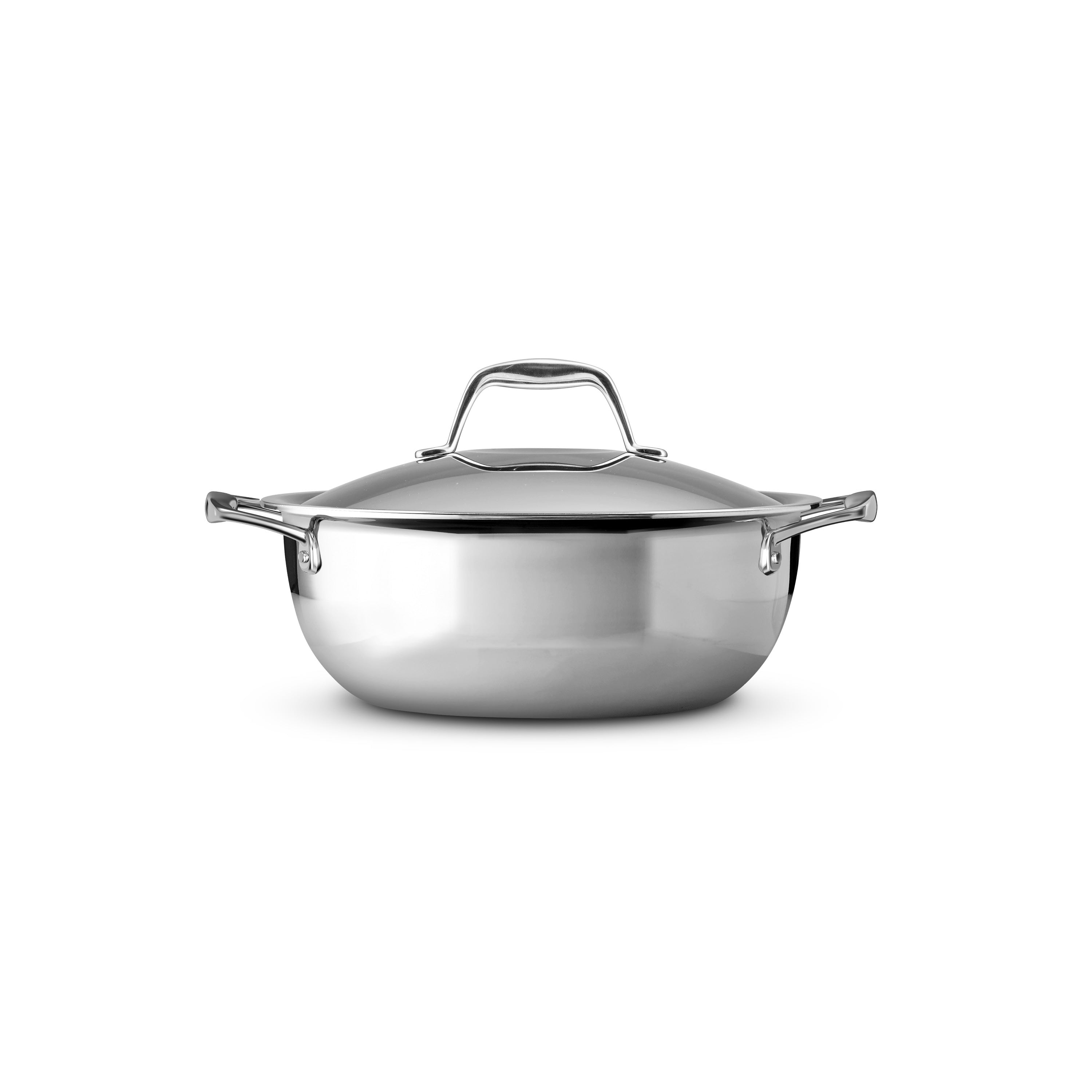 tramontina-signature-4-quart-tri-ply-clad-stainless-steel-covered-universal-pan image 4