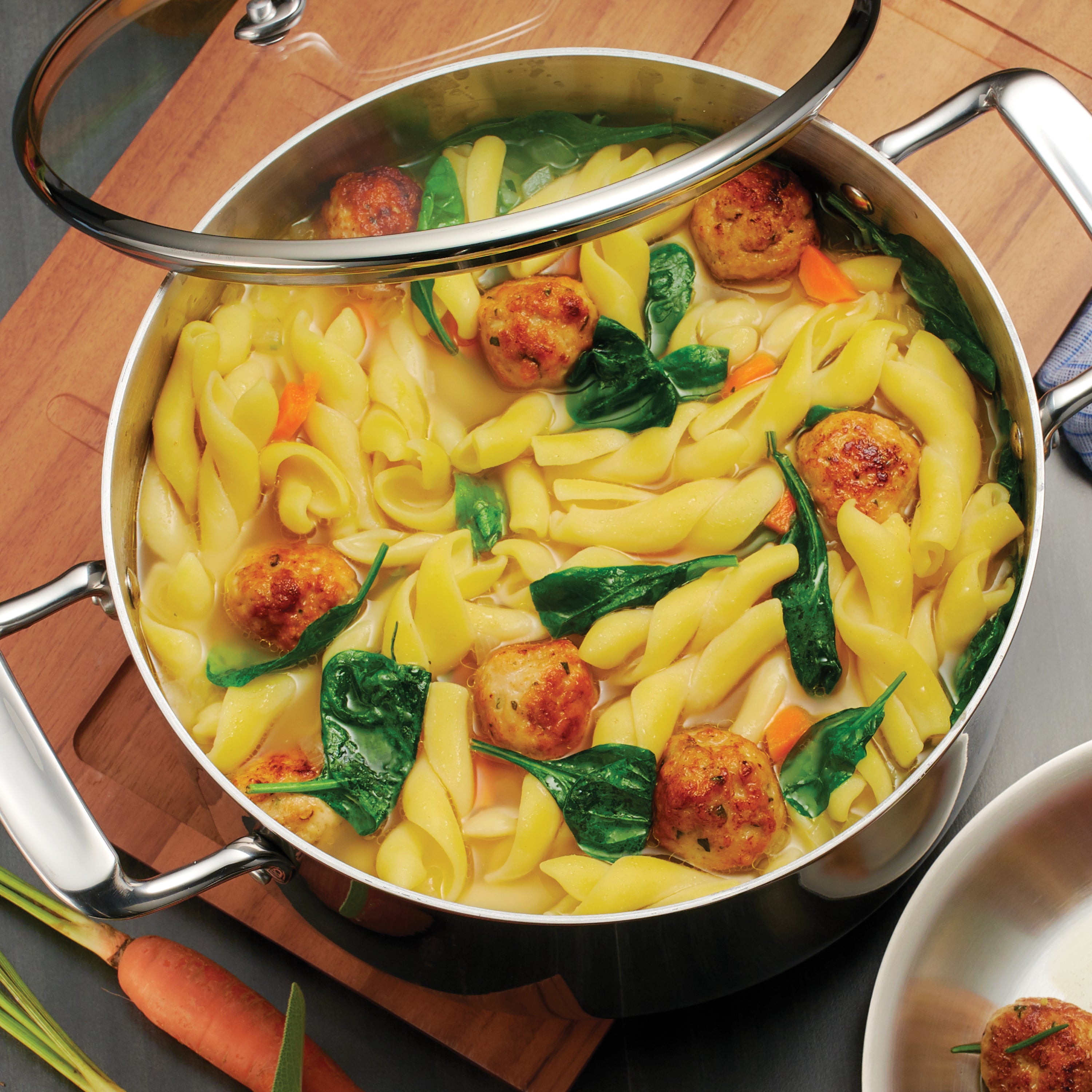 tramontina-tri-ply-clad-5-quart-stainless-steel-covered-dutch-oven-with-glass-li image 2