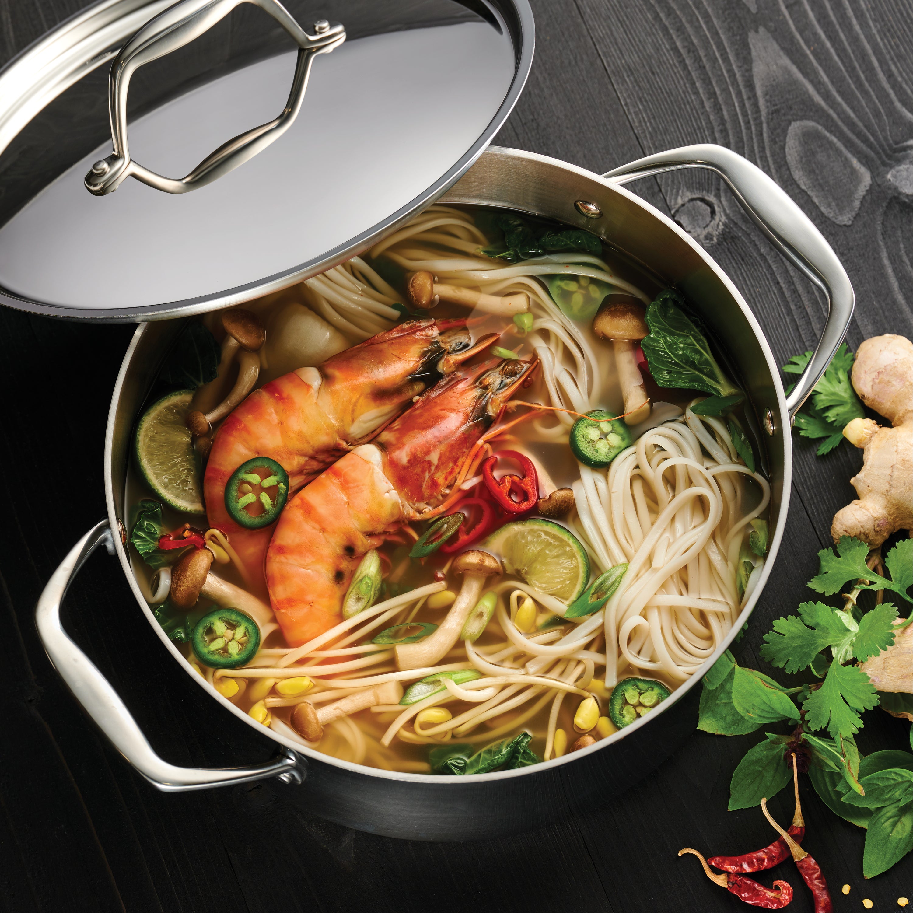 tramontina-signature-5-quart-tri-ply-clad-stainless-steel-covered-dutch-oven-alu image 3