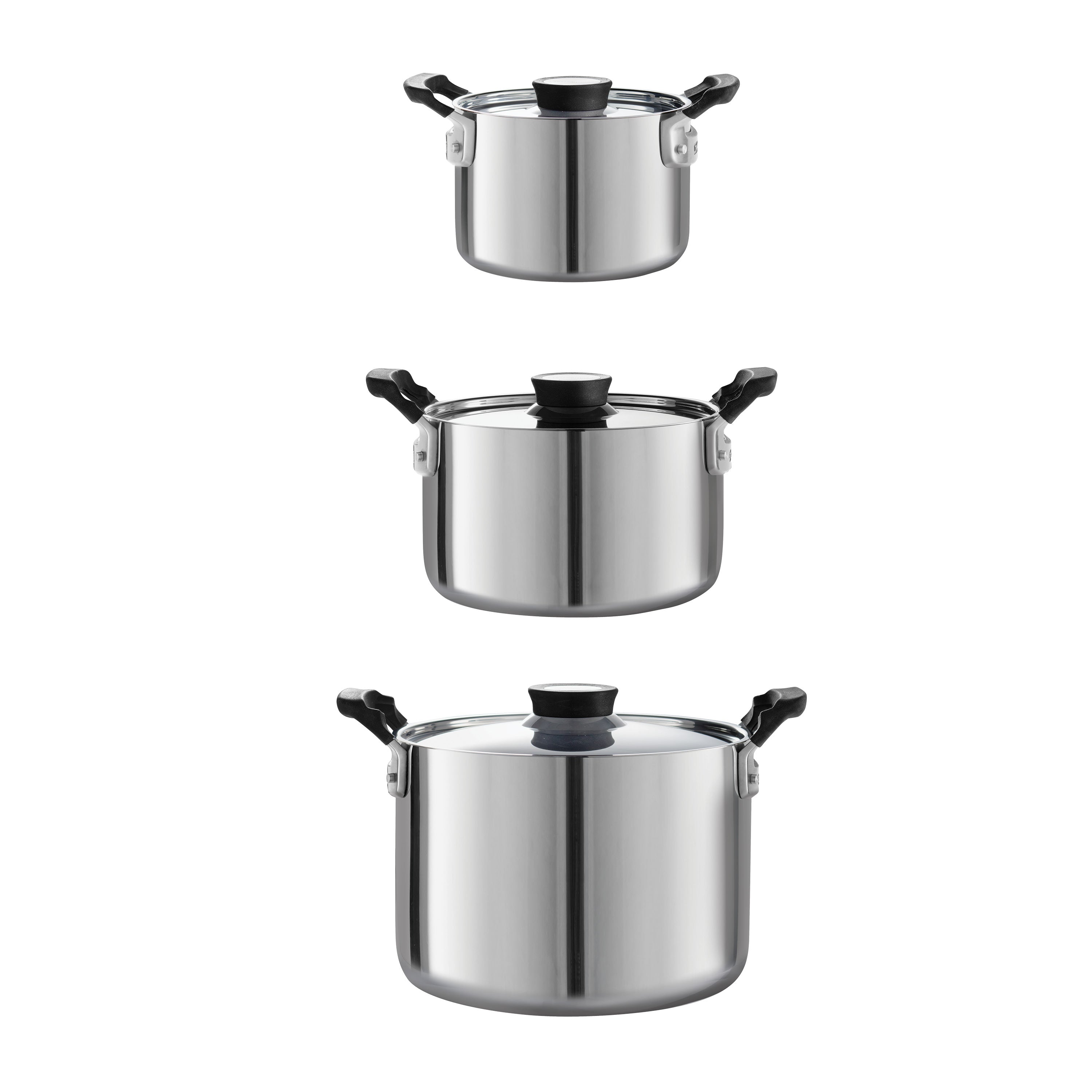 tramontina-nesting-6-piece-stainless-steel-tri-ply-clad-sauce-and-stock-pot-set- image 8