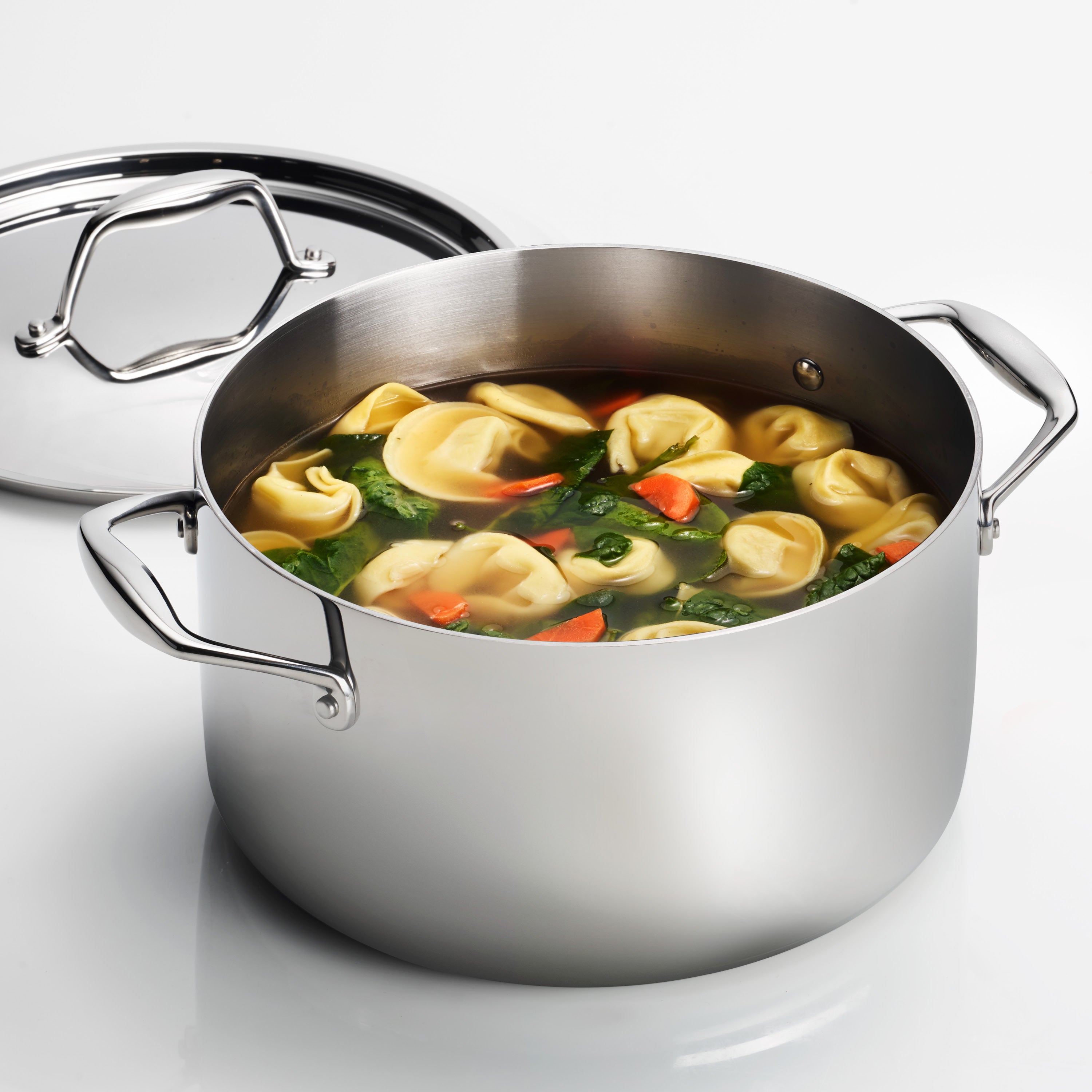 tramontina-signature-6-quart-tri-ply-clad-stainless-steel-covered-sauce-pot image 2