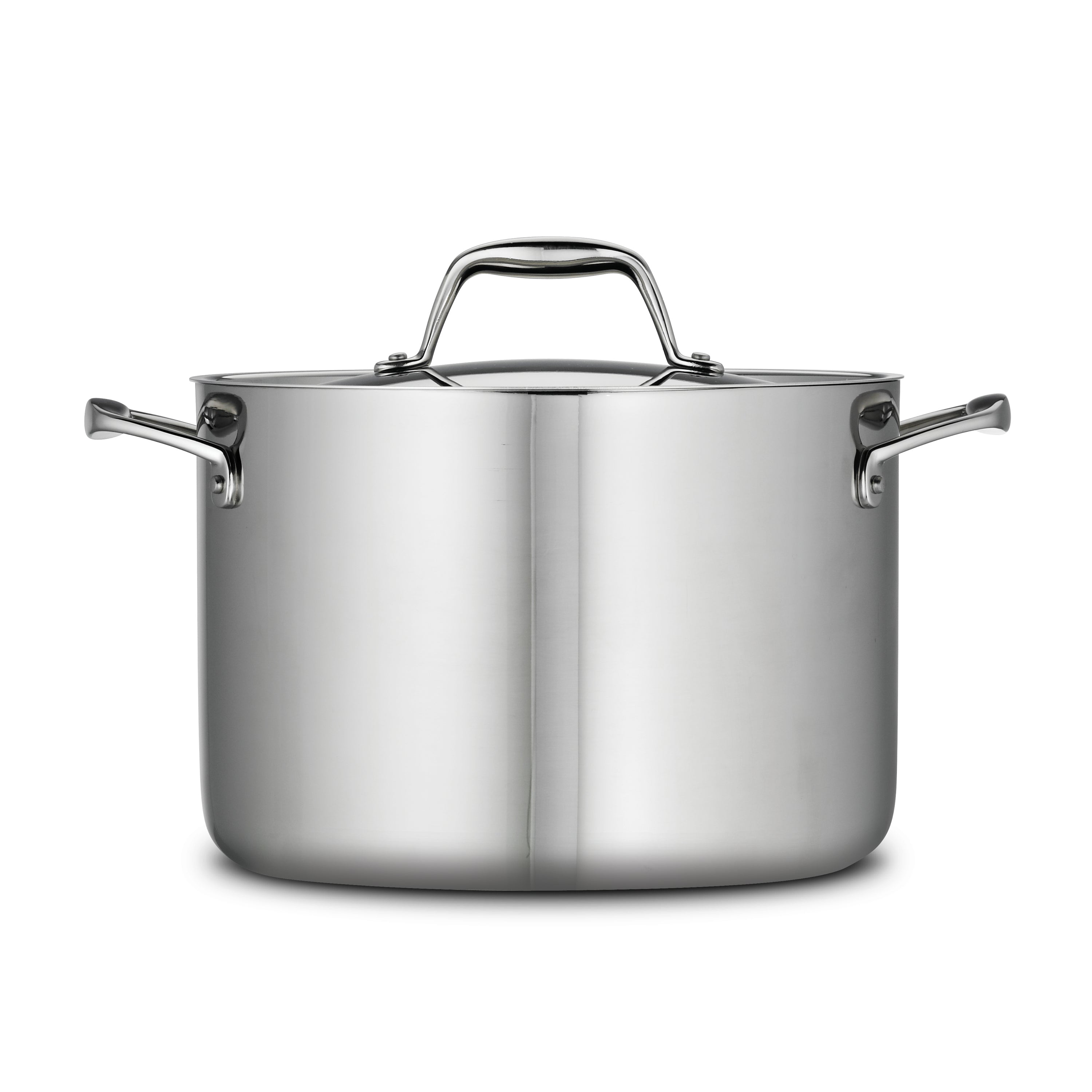 tramontina-signature-8-quart-tri-ply-clad-stainless-steel-covered-stock-pot-pfoa image 8