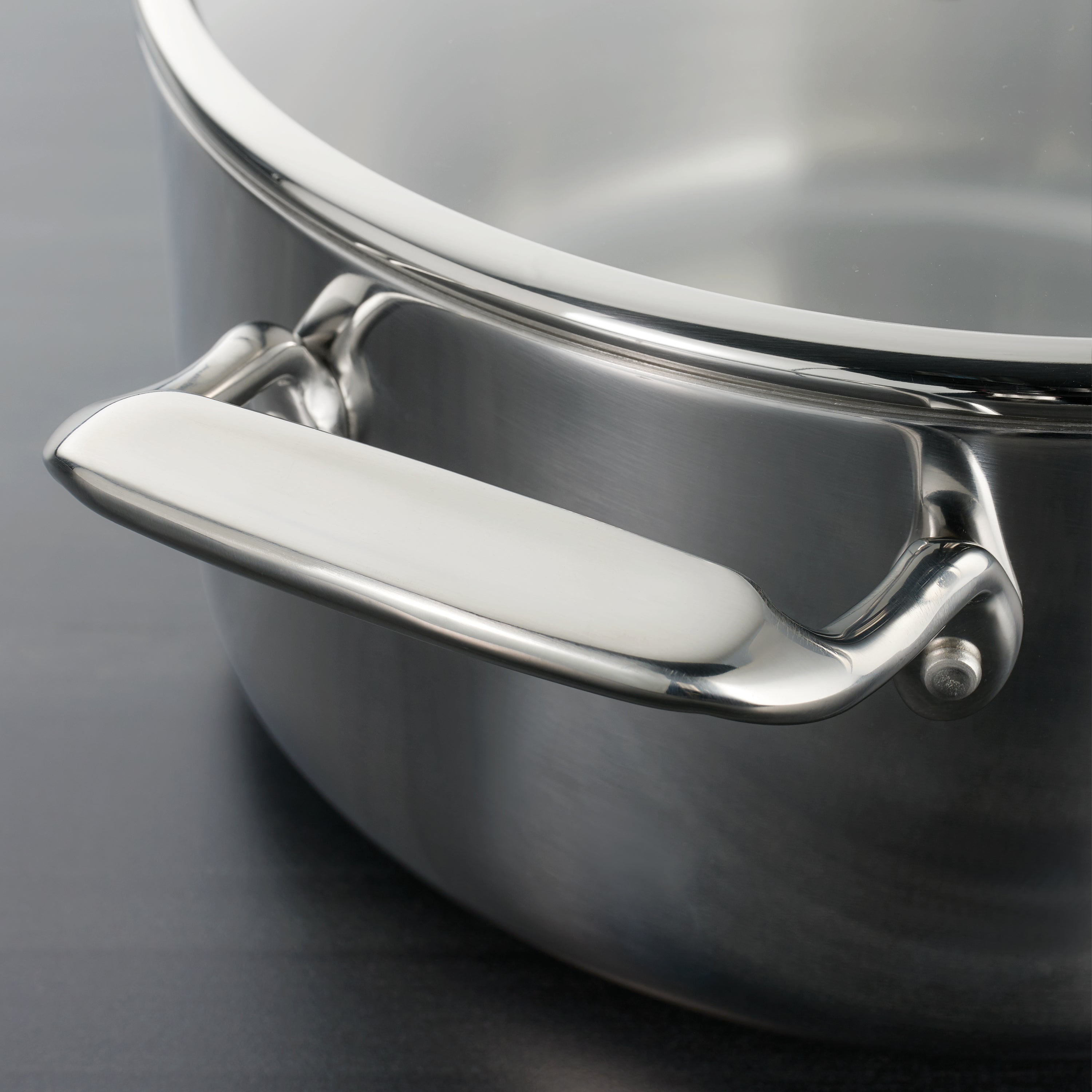 tramontina-gourmet-tri-ply-clad-8-quart-stainless-steel-covered-stock-pot-with-g image 6