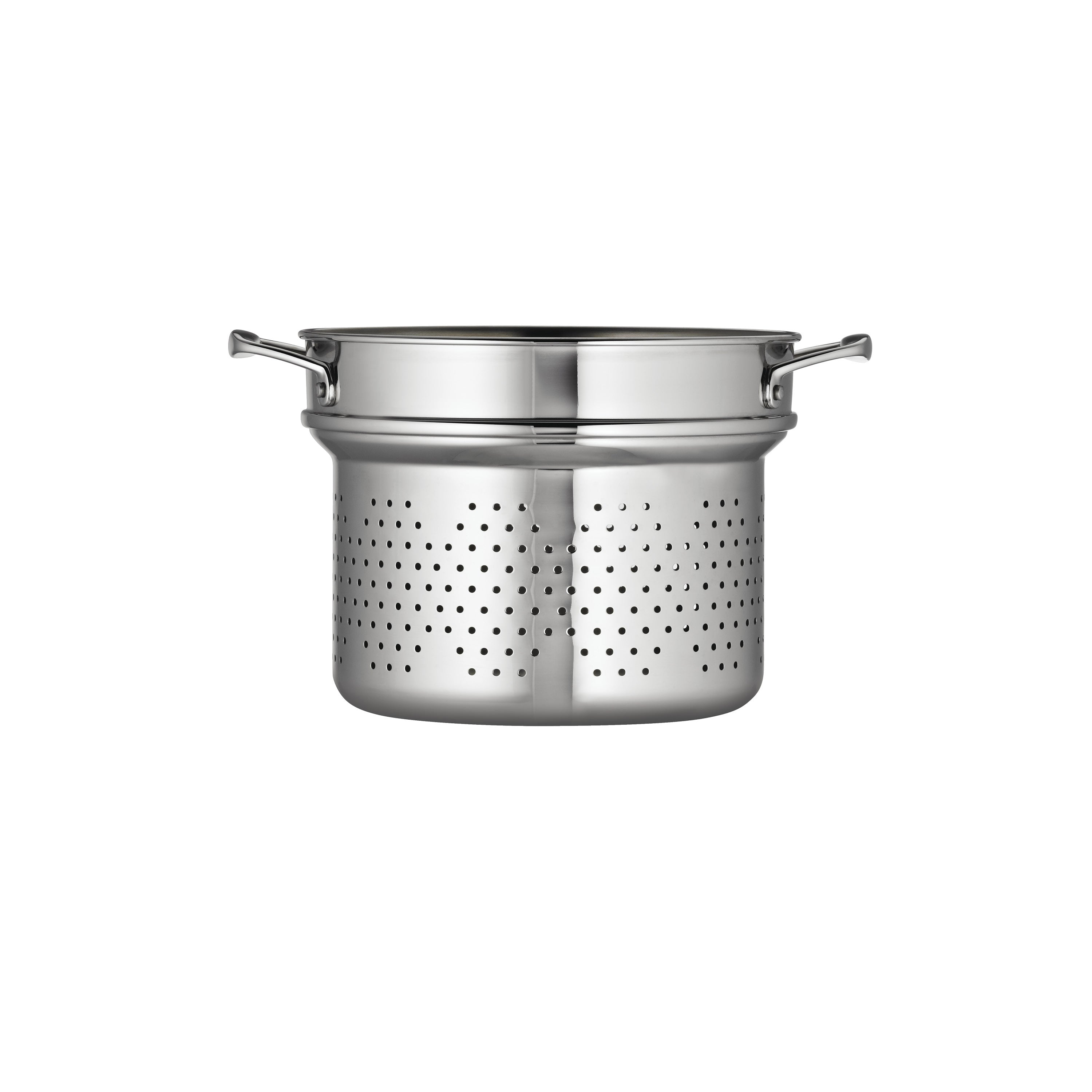 tramontina-signature-8-quart-stainless-steel-pasta-insert-18-10-perforated-strai image 2