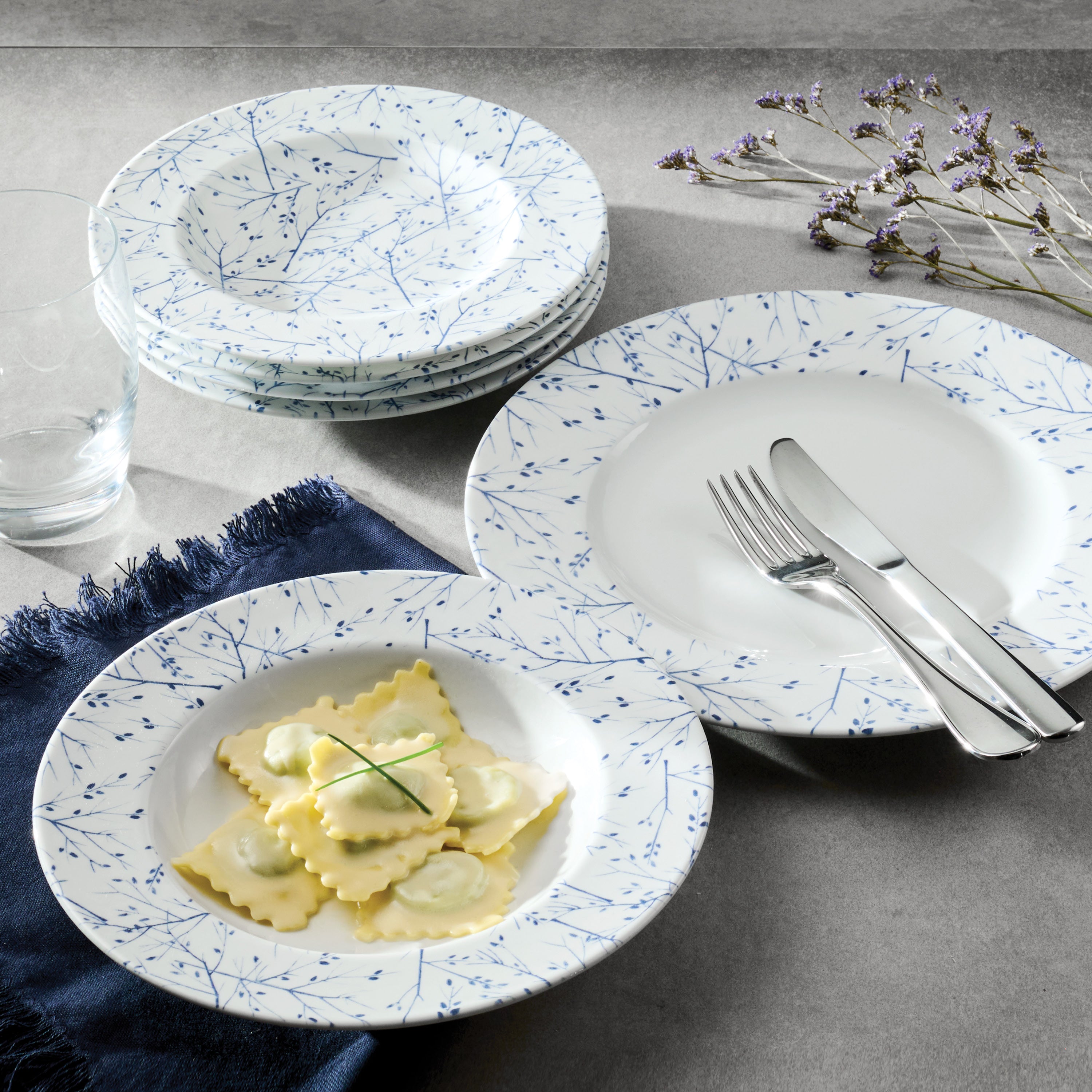 tramontina-sissi-12-piece-porcelain-plate-set-with-dinner-soup-dessert-plates image 7
