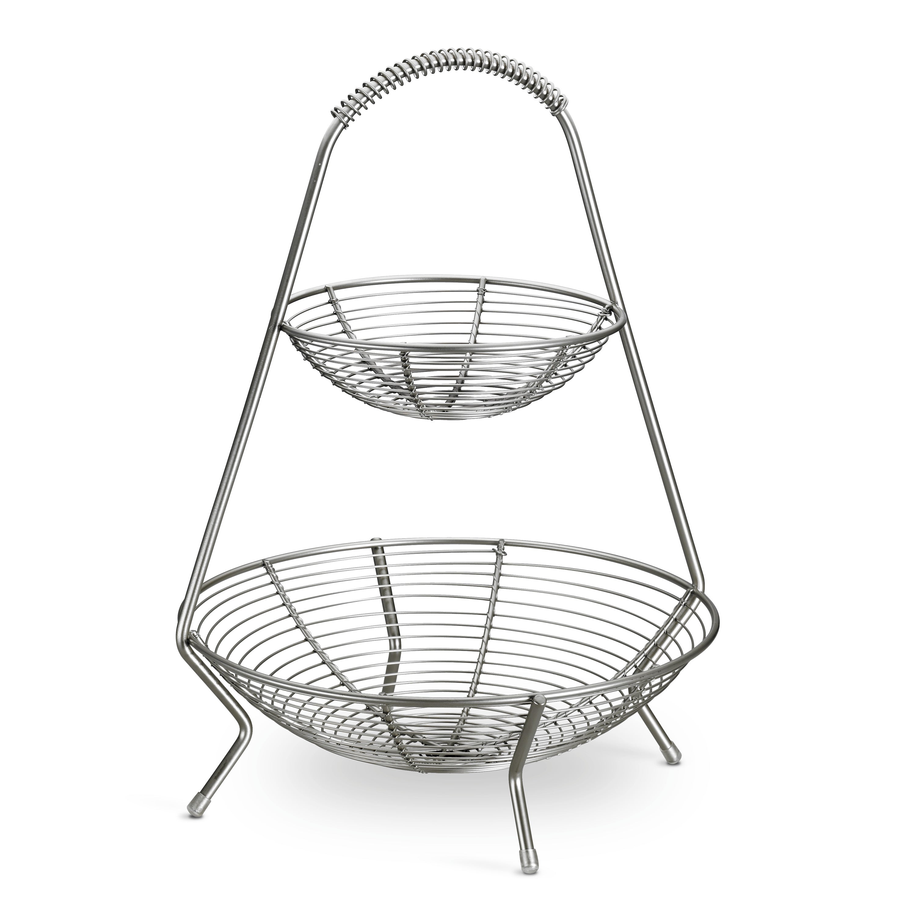 tramontina-stainless-steel-fruit-basket-with-electro-polished-finish-and-loop-ha image 1
