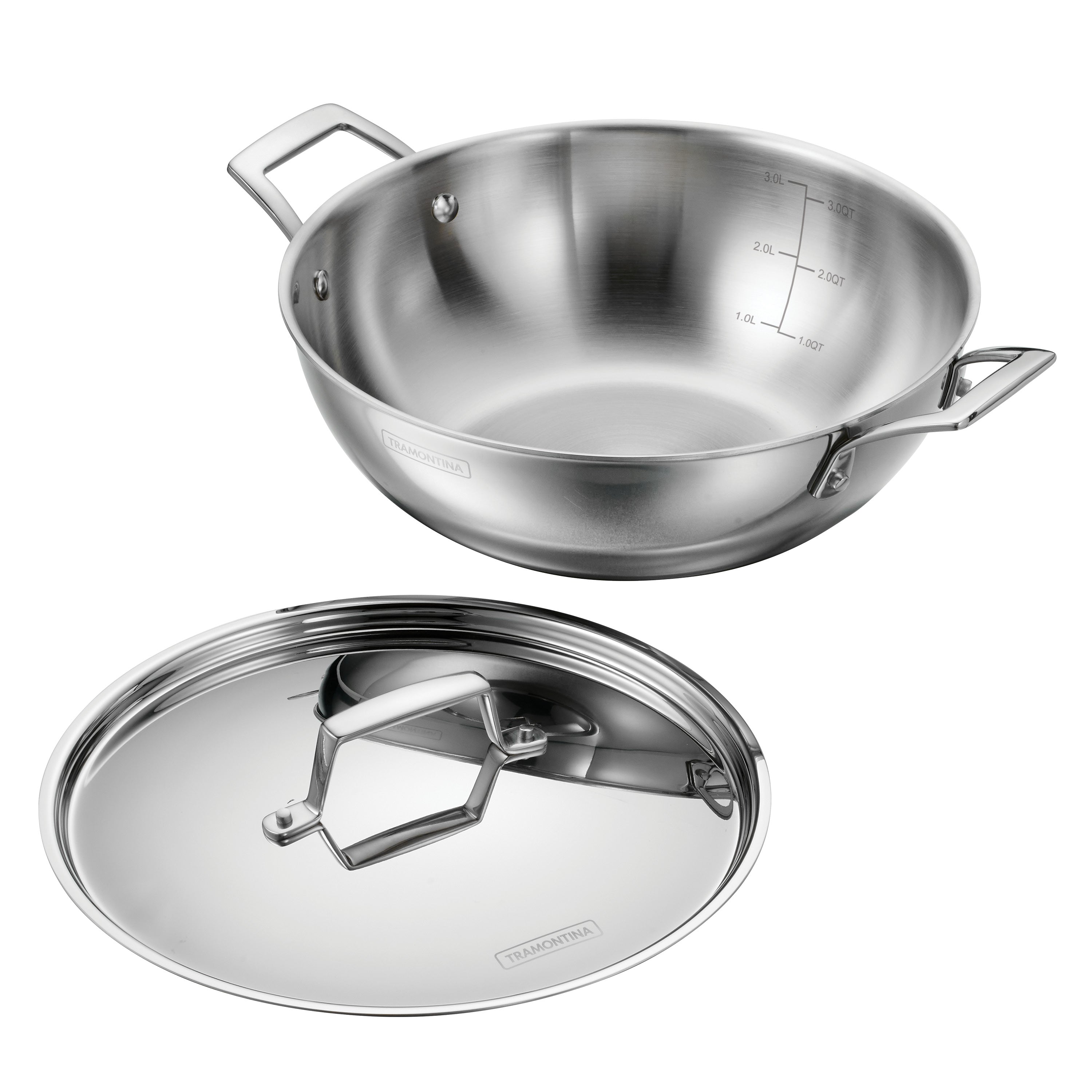 tramontina-utsava-tri-ply-clad-stainless-steel-covered-kadai image 5