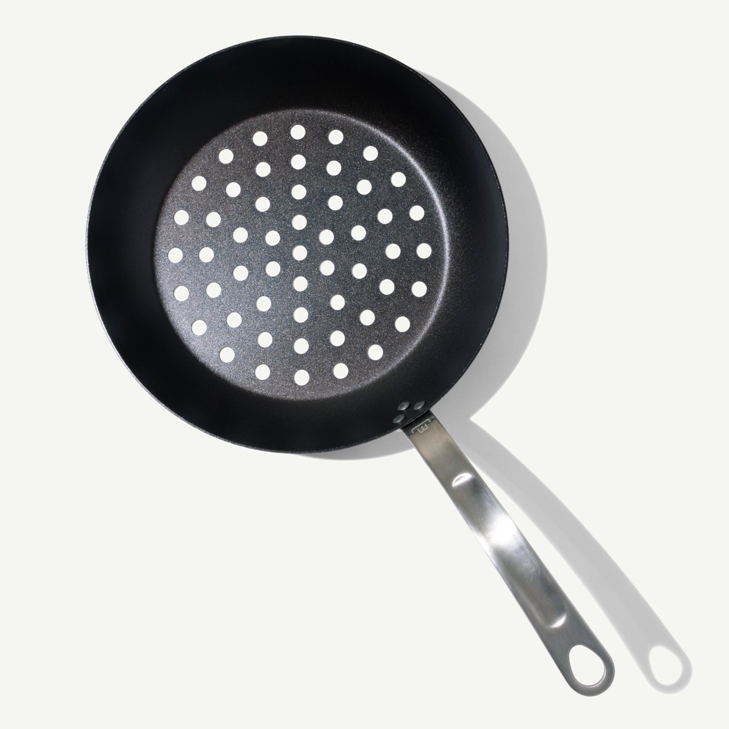 made-in-carbon-steel-grill-frying-pan-with-53-perforations image 1