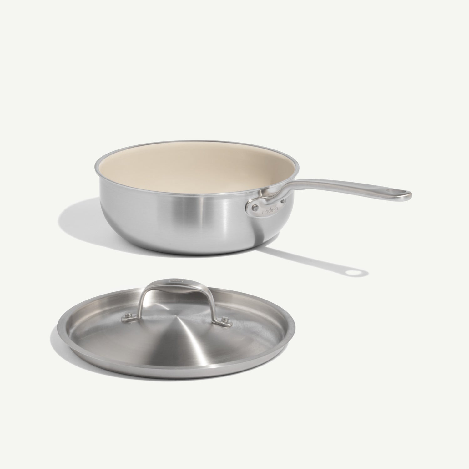 made-in-ceramiclad-2-0-non-stick-saucier-rounded-cornerless-stainless-clad-sauce image 1