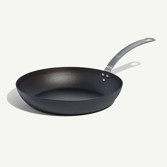 made-in-factory-seconds-seasoned-carbon-steel-frying-pan-pre-seasoned-skillet-wi image 1