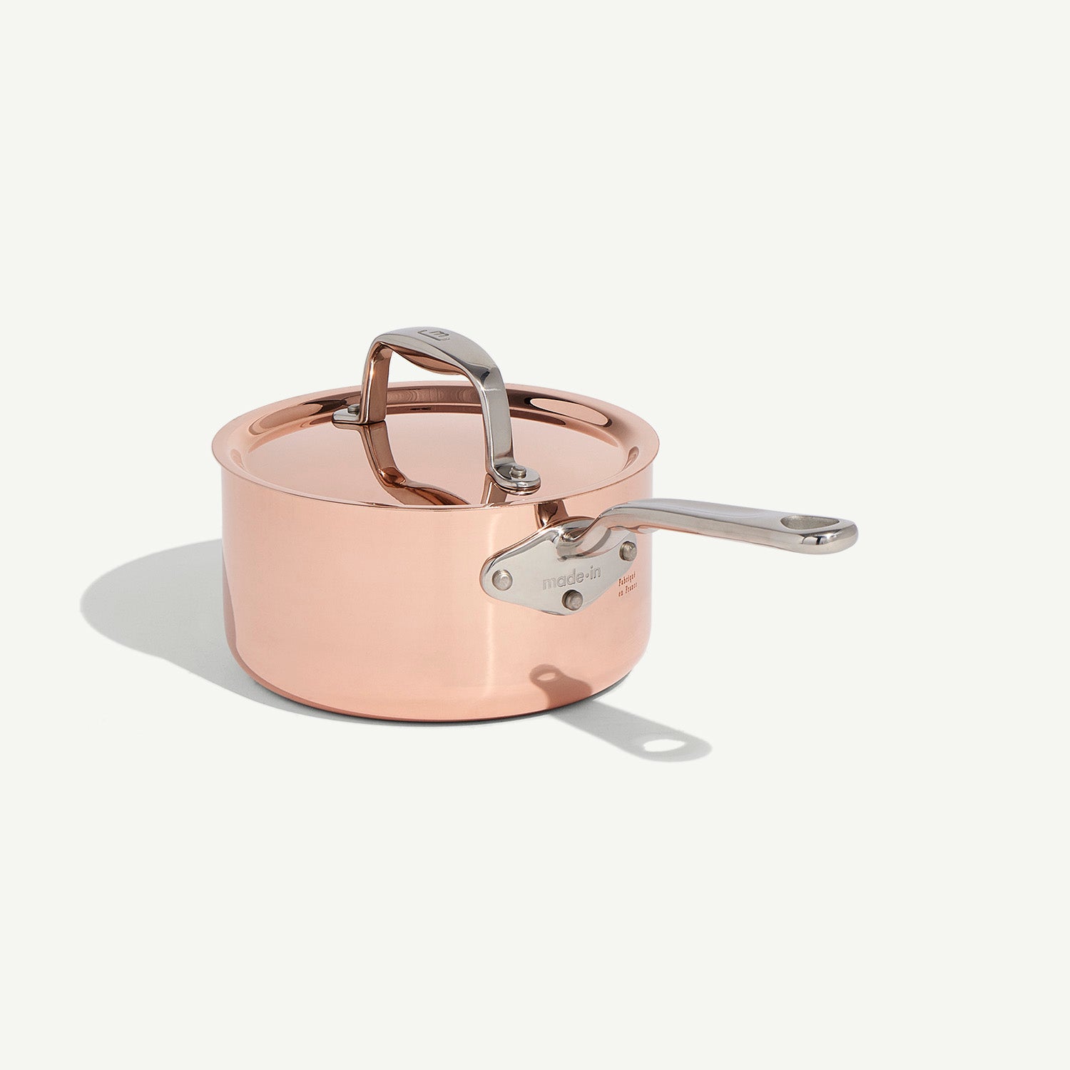 made-in-copper-saucepan-copper-and-stainless-clad-sauce-pan image 1