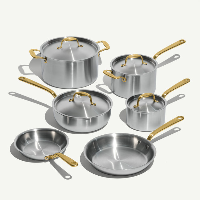 made-in-limited-edition-stainless-set-10-piece-stainless-clad-cookware-with-anti image 1
